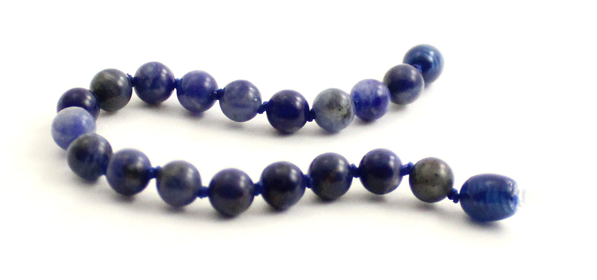 Sodalite Gemstone Knotted Blue Anklet Bracelet