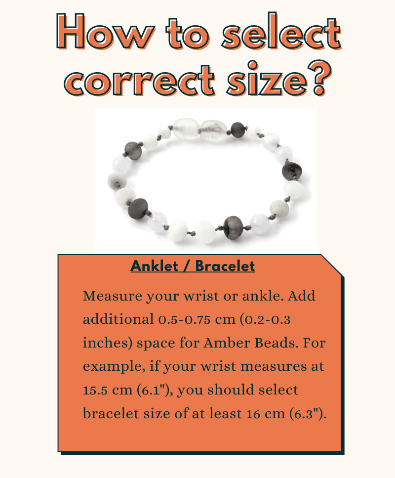 Raw Amber Honey Teething Anklets Bracelets