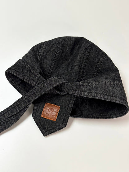 Virėjo kepuraitė bandana, Džinsinė skarelė juoda