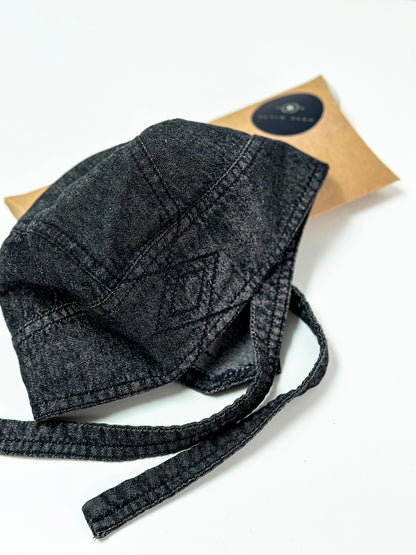 Virėjo kepuraitė bandana, Džinsinė skarelė juoda